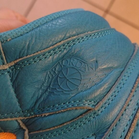 Rare Air Jordan 1 Retro High Top Sneaker Gatorade Blue Lagoon size 8.5 - Picture 14 of 14